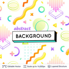 Abstract avangarde retro background.