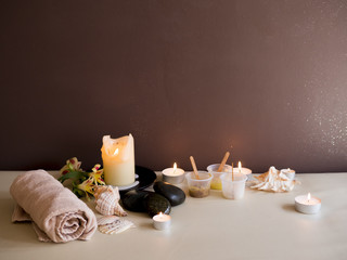 Cosmetics for spa and beauty salon.