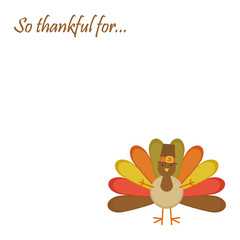 Thanksgiving day greeting card