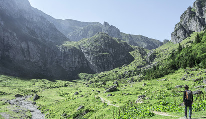 Wanderer vor den Canyons