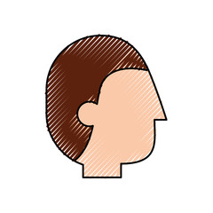 profile head man business professional icon vector illustration