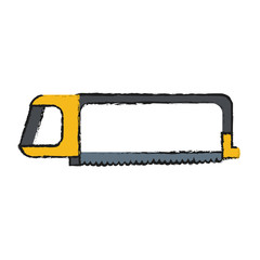 hack saw tool icon image vector illustration design