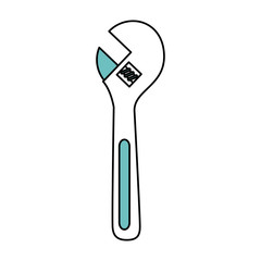 wrench tool icon image vector illustration design