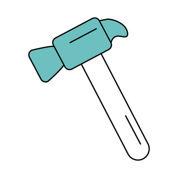 hammer tool icon image vector illustration design
