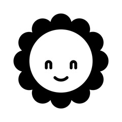 cute flower baby shower decoration greeting vector illustration