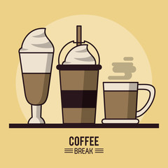 Coffee drink infographic icon vector illustration graphic design
