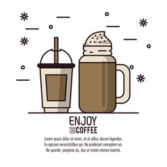 Coffee drink infographic icon vector illustration graphic design