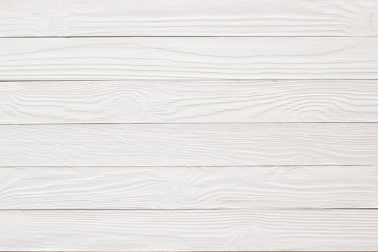 Fototapeta Painted wooden texture, white table or floor