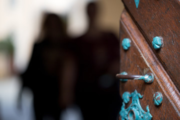 Historische Tür zu Schloss Stolzenfels