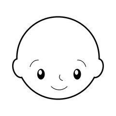 baby shower boy childhood celebration image vector illustration