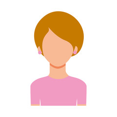 avatar woman portrait female person image vector illustration
