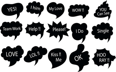 photo booth props text design, Props for photos on weddings featuring cute and funny phrases. © vat2522