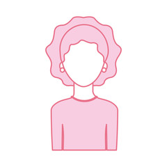 avatar woman portrait female person image vector illustration