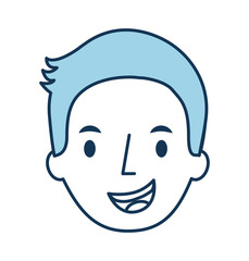 Obraz na płótnie Canvas man avatar face male smiling image vector illustration
