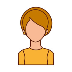 avatar woman portrait female person image vector illustration