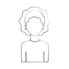 avatar woman portrait female person image vector illustration