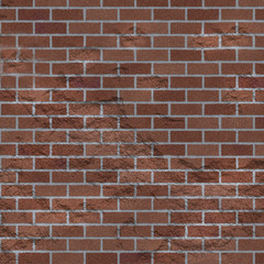 Obraz premium Grungy worn red brick wall texture background
