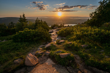 Cadillac Mountain sunset - Powered by Adobe