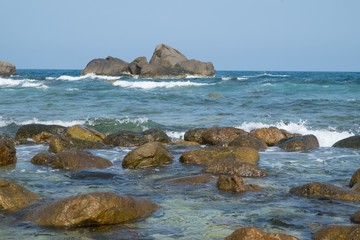 Ocean. Sea coast water and beach.