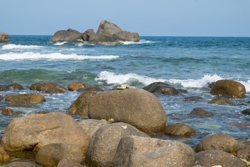 Coastline. Sea ocean coast and beach.