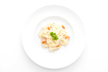 risotto with sausage
