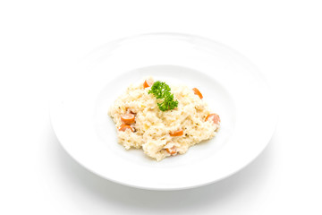 risotto with sausage