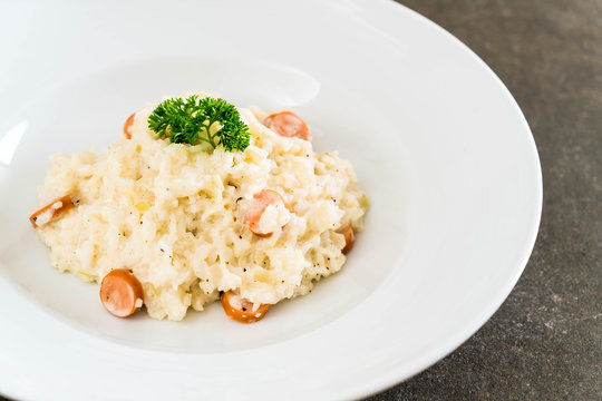 risotto with sausage