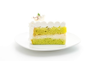 Pandas cake on white background