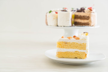 macadamia cake on plate