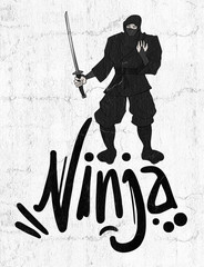 black ninja draw