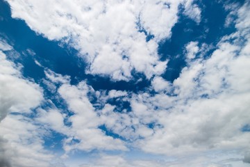 Blue sky and clouds bright climate peaceful weather daylight heavenly.