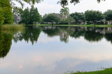 Post hurricane Harvey flooding in Houston near Tanner Rd and N Eldridge Pkwy