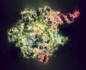 CRISPR-CAS9 gene editing complex, illustration