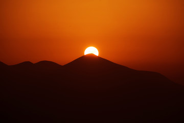 Goverla at sunset of the day