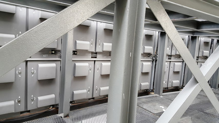 Obraz premium back side of RGB Light Emitting Diodes screen panel