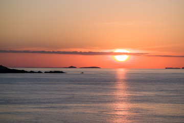 sunrise arriving at the Buccaneer Archipelago and Talbot Bay
