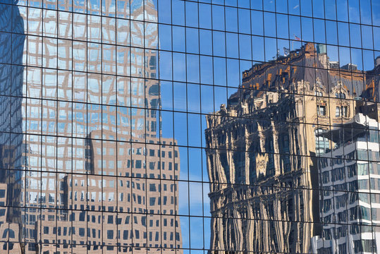 Office Buildings Reflecting