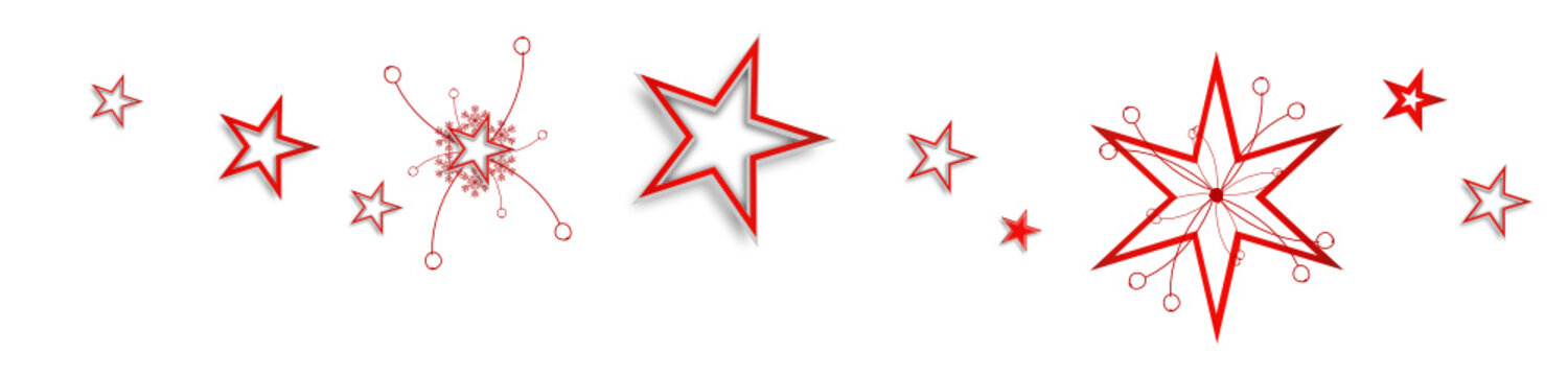 Stern Sterne Band Banner Hintergrund Rot 