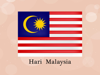 illustration of elements of Malaysia Independence Day background