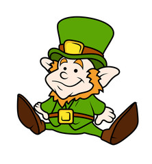Cute Happy Leprechaun