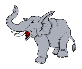 Cartoon handmade Elephant clip-art