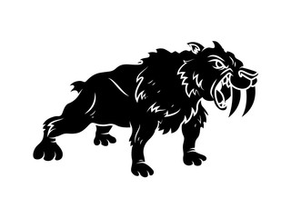 Saber Tooth Tiger Silhouette