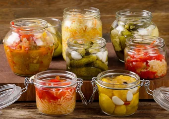 Keuken spatwand met foto Fermented vegetables © bit24