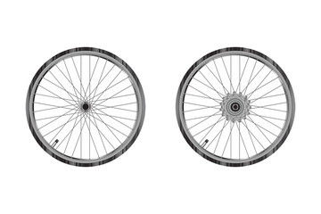 Bicycle wheels , front and back wheels
