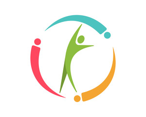 unity human shape figure character icon image vector