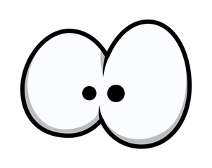 Scared Comic Eye Drawing