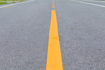 road asphalt long line in countryside  with copy space add text