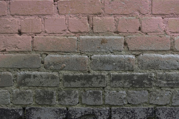 Fototapeta premium Old bare surface of a brick wall