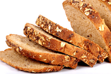 multi grain bread with slices