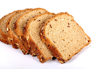 multi grain bread with slices